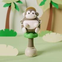 Newborn Baby Dial drums can gnaw 3 to 6 months Baby shake Hand Drum Music Stick Shake Toy 0 1-1 year 2