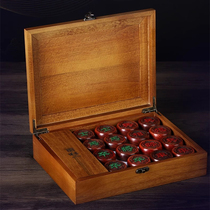 Bendelass Chinese chess with chess board ebony high-end solid wood chess piece gift box set holiday business gift