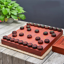 Bendelass5cm small leaf rosewood Chinese chess 5cm mahogany chess board set Venus rosewood gift