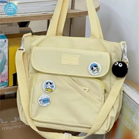 Желтый брезент, ткань, сумка через плечо на одно плечо