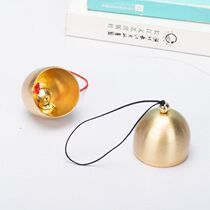 Outdoor camping wind chime Chinese style courtyard garden pure copper hanging decoration door car pendant small bell Japanese style diy