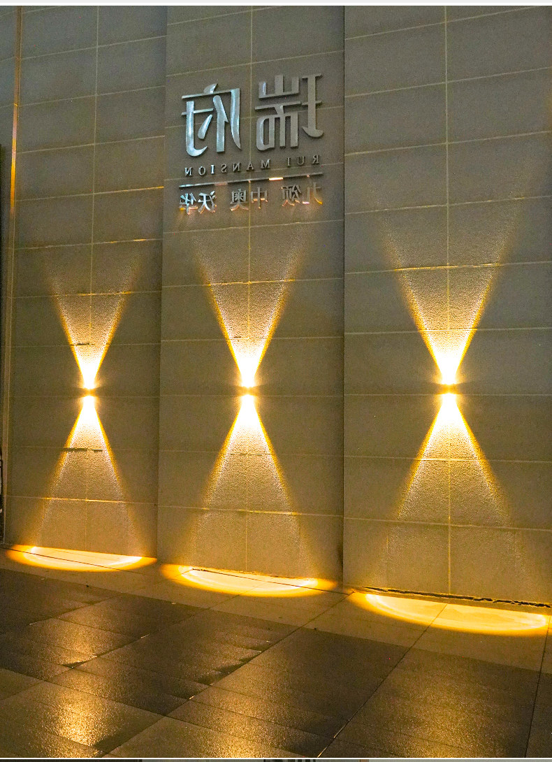 Стены стиральная света 太阳能户外庭院灯家用室外防水洗墙灯别墅外墙景观氛围装饰射灯