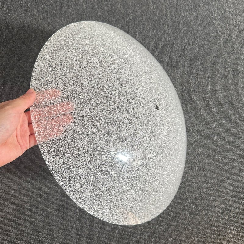 [Only the Lampshade] Frosted Glass Lampshade Fan European-Style Ceiling Light Modern Ceiling Light Flat Glass Accessories
