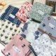 Silk Scarf for Women, Original Design, Cute Cat, Pure Cotton Square Scarf, Korean Style, Versatile, Sun Protection, Headscarf, Neck Protector, Spring and Summer