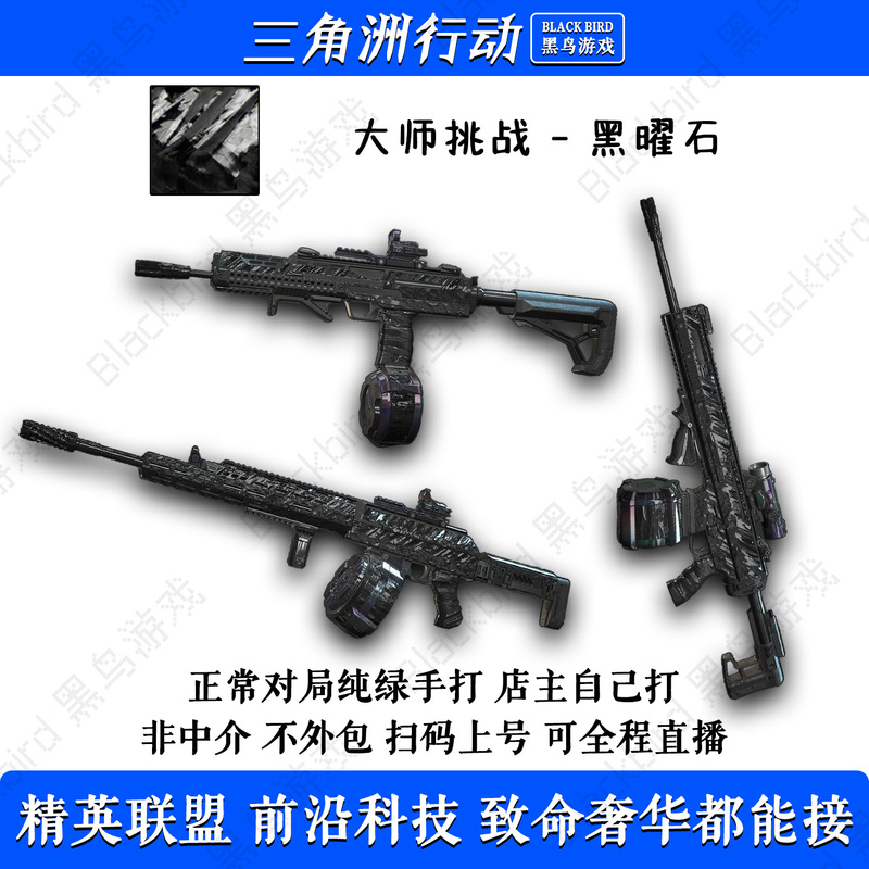 Delta Force: Limited Edition Elite Agent Obsidian Luxury Skin Master Challenge Green Quest