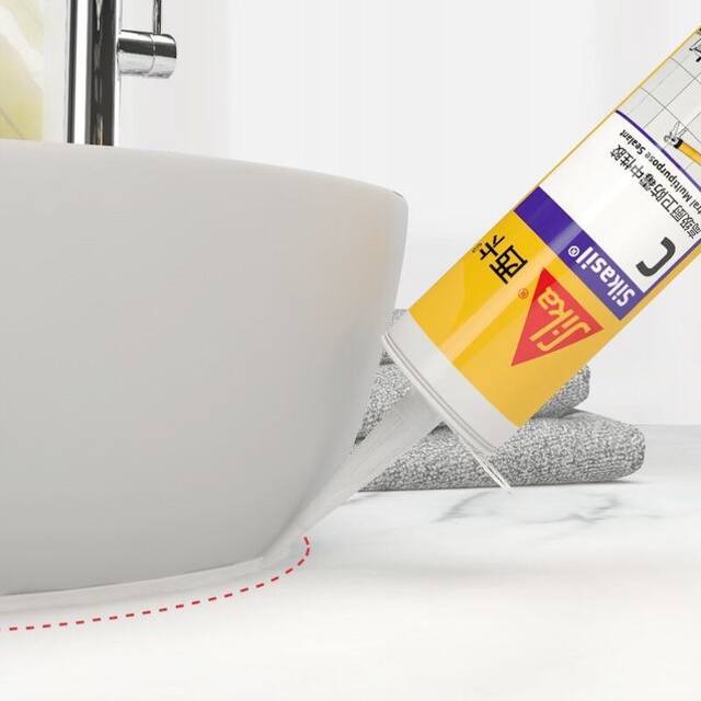 Sika Glass Glue Waterproof and Mildew-Proof Kitchen and Bathroom Window Neutral Silicone Door and Window Toilet Installation Sealant Sikasilc