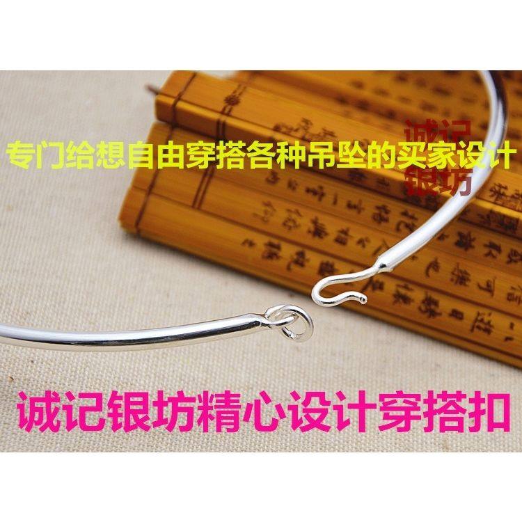 New Silver Collar Miao Ethnic Necklace Silver Jewelry for Girls and Babies Handmade Vintage Choker Parent-Child Style High-End