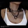 Collar [Hypoxia] Niche Design Chain Clavicle Pet Leather Gift Handmade Workshop P Chain