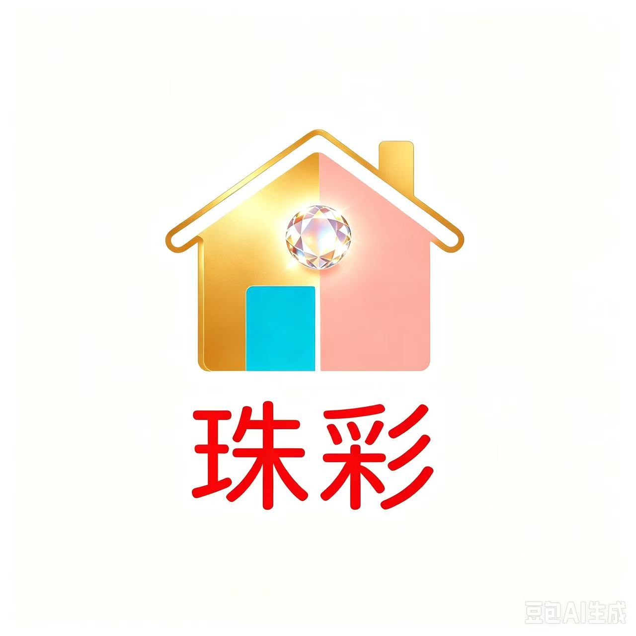 珠彩卫浴家居的LOGO