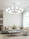 German Tiffman Light Luxury Living Room Chandelier, American Simple Modern Atmospheric Molecular Main Light, Full Spectrum Magic Bean Lamp