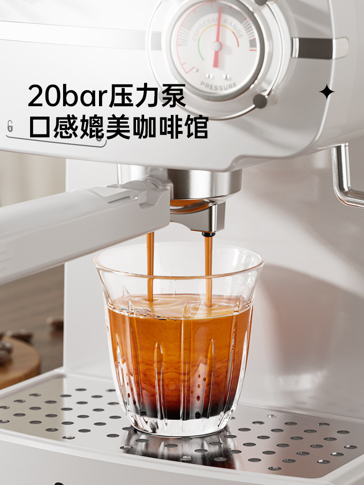 Sapoudr Ec36 Semi-Automatic Concentrated Small Household Retro Steam Milk Frother Espresso Machine