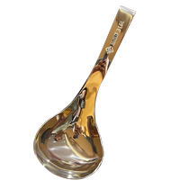 316 stainless steel spoon with long handle thickened soup porridge spoon household deepened spoon head anti-scalding soup spoon small hanging spoon