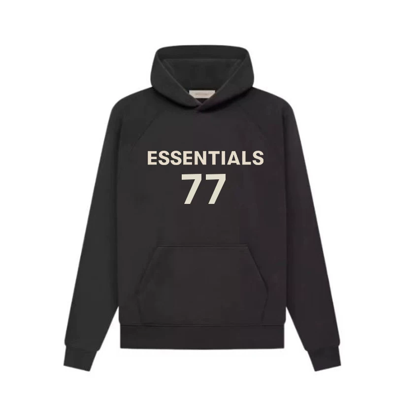 [Examined quality] 2ZHE FOG ESS hooded sweatshirt 77 letter printed pullover hoodie essentials