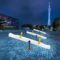 Outdoor luminous seesaw Internet celebrity colorful scenic spot outdoor childrens double amusement facilities props Shanxi