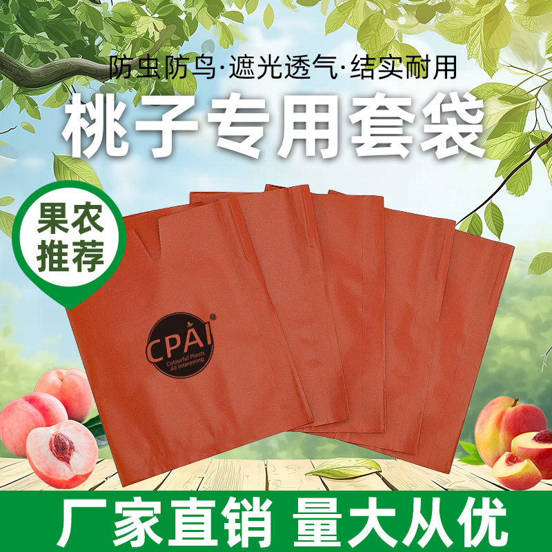 桃子专用套袋水蜜桃冬桃蟠桃黄桃专用纸袋防水防虫黄金奈芒果套袋