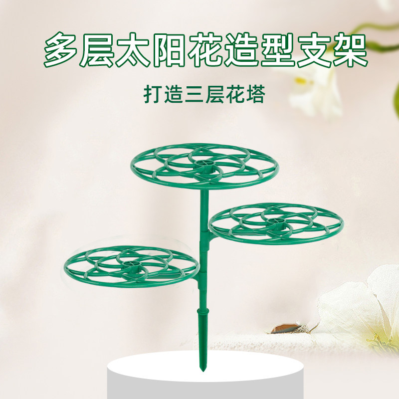 太阳花造型支架棒棒糖蟹爪兰嫁接专用单层多层支撑爬藤花架可拼接
