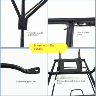 山地车后货架24/26/27.5/700C自行车后架碟刹衣架实心钢可载人