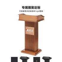 Stainless steel welcome desk sales department lobby A-seat fashionable podium parking consultation desk registration concierge desk