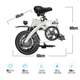 ມາດຕະຖານແຫ່ງຊາດໃຫມ່ ລົດຖີບໄຟຟ້າ folding ultra-light mini ຂະຫນາດນ້ອຍ portable electric bike ຫມໍ້ໄຟແມ່ຍິງ
