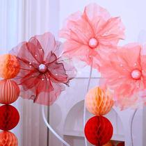 TAO2 wedding wedding flowers Chinese style road leading flowers decorative flowers wedding scene paper art flowers engagement scene decorations