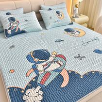 Yalan Home Textiles official flagship store official website summer latex ice silk mat three-piece set machine washable childrens single