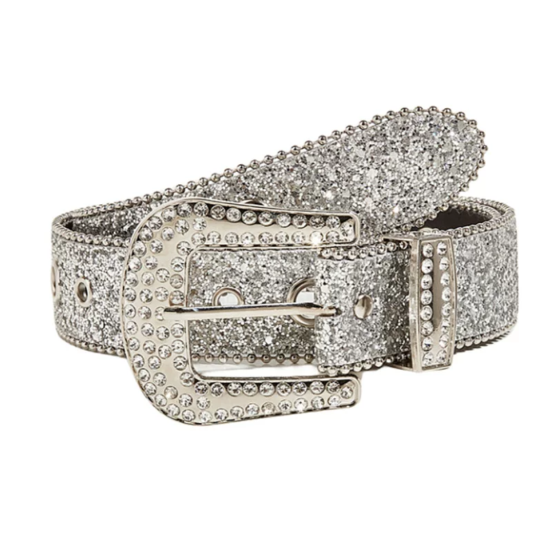 Belt, universal jeans, punk style, 2 carat