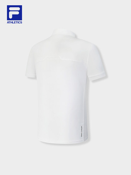 FILA 斐乐针织翻领短袖POLO衫男2024秋季新款网球运动透气上衣T恤