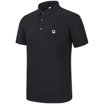 FILA Lapel Short Sleeve POLO Shirt Mens 2024 Autumn New Fitness Sports Leisure Woven Breathable T-Shirt