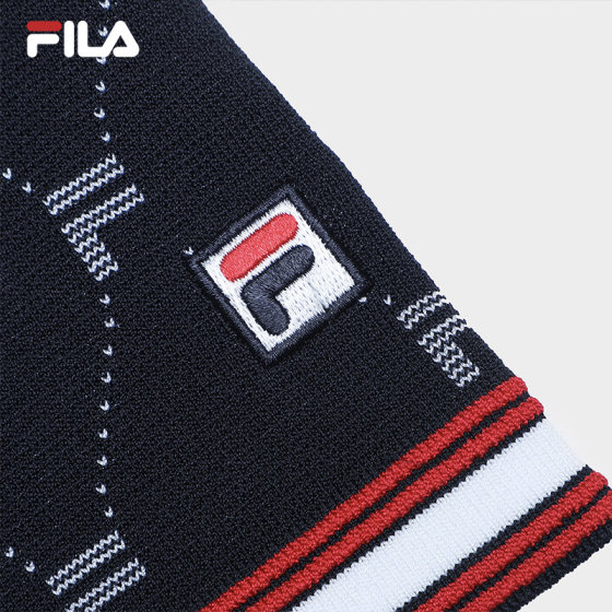 FILA 공식 여성 노안복 2023 가을 패션 심플 통근 반팔 우븐 스커트