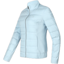 FILA Official Womens Down Jacket 2023 Winter Warm Golf Sports Stand Collar Jacket for Women