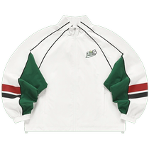 FILA FUSION Fila trendy brand woven jacket womens 2024 summer new color-blocked stand-up collar casual top