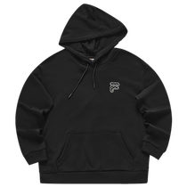 FILA FUSION Fila trendy brand couple style hooded tops for men 2024 Spring and New Year loose sweatshirts for women
