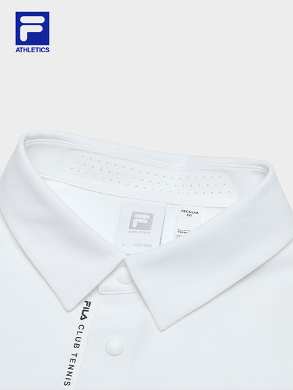 FILA 斐乐针织翻领短袖POLO衫男2024秋季新款网球运动透气上衣T恤