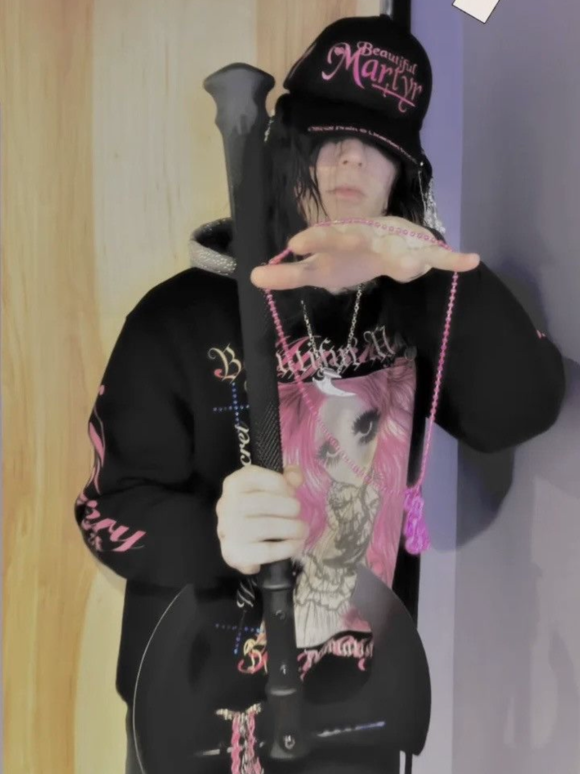 Bladee martyr tour T-shirt x draingang круглый вырез печать Футболка, 无品牌/无注册商标 