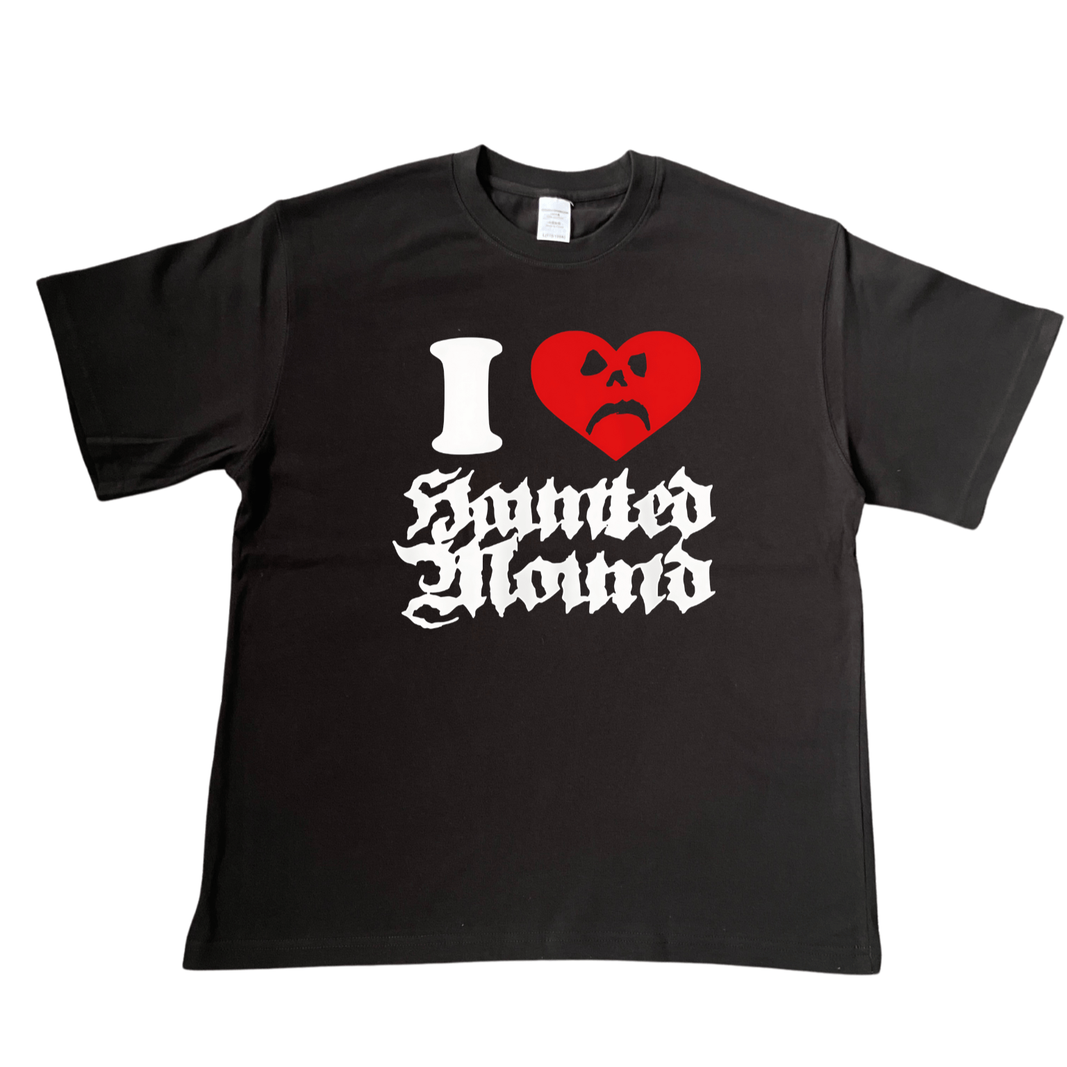 Я люблю HauntedMound Hauntaholics Готический шрифт любов retro футболка-свитшот/S023