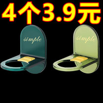 Traceless storage drain card holder hand sanitizer punch-free shampoo hanging rack wall-mounted bathroom shower gel storage rack