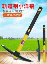 Outdoor Multifunction Pick Head Small Ocean Pick Hoe Hoe Pure Steel Cross Pick Dig Stump Digger Dig Stump Roots Tool Steel Pick