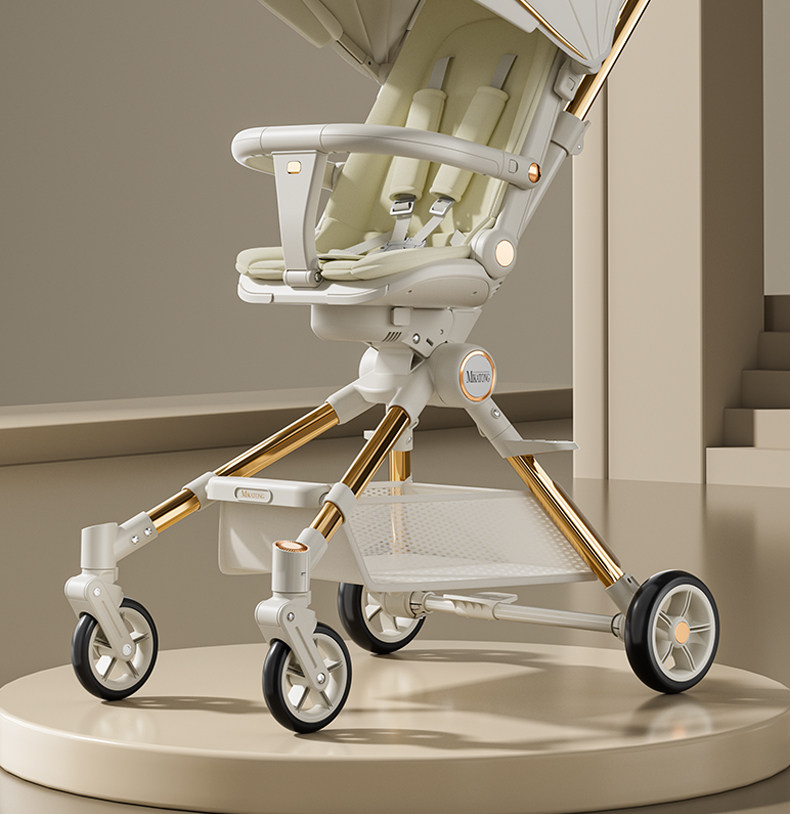 Трехколесный велосипед 遛娃神器2023新款轻便折叠婴儿车可坐躺高景观儿童溜娃宝宝手推车