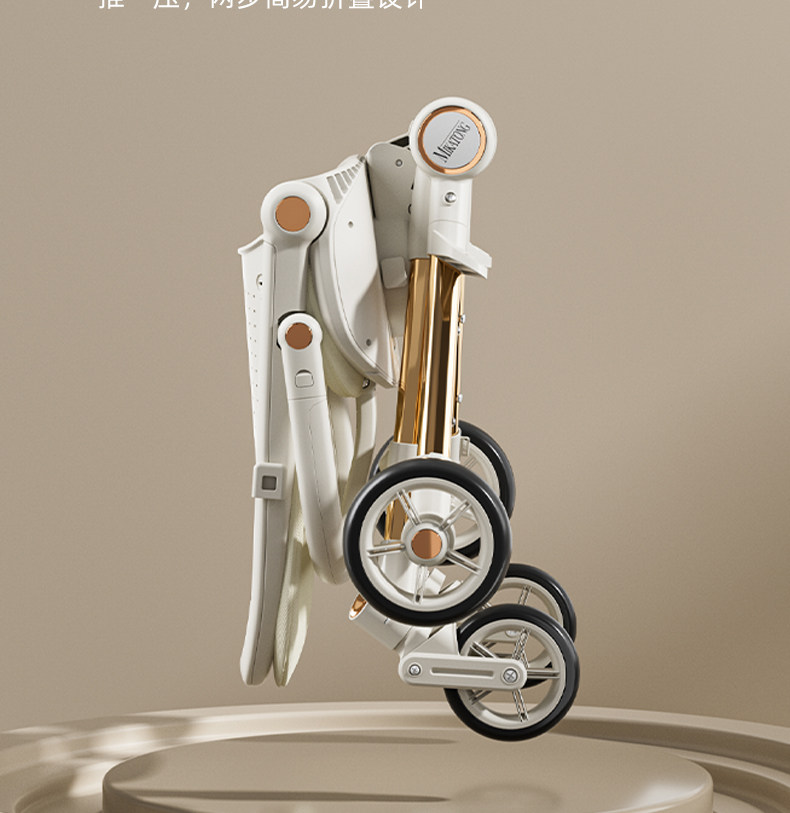 Трехколесный велосипед 遛娃神器2023新款轻便折叠婴儿车可坐躺高景观儿童溜娃宝宝手推车