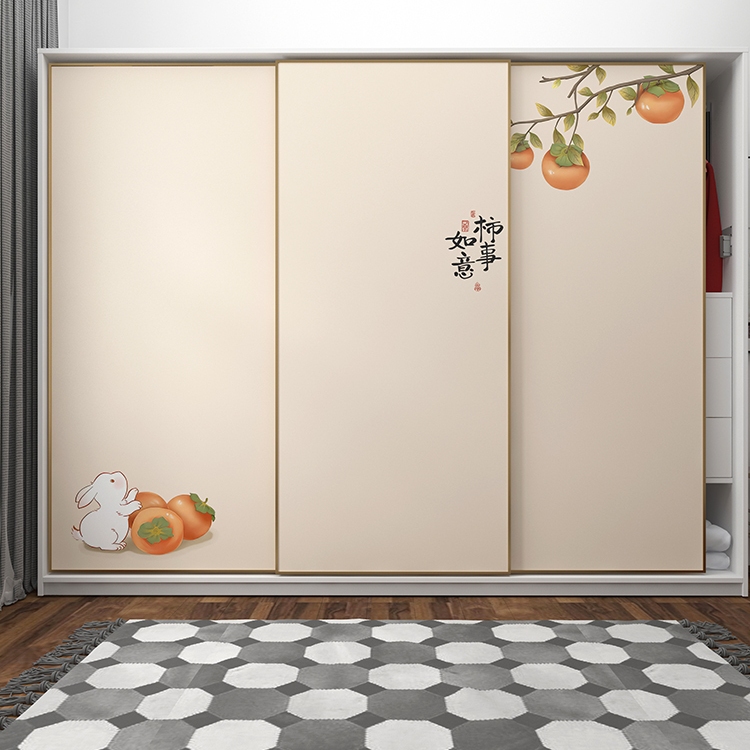 Wardrobe Stickers Bedroom Renovation Door Decoration Glass Door Cover-Up Film Cabinet Door Decals Sliding Door Renovation Wallpaper Self-Adhesive Wardrobe Stickers Bedroom Renovation Door Decoration Glass Door Cover-Up Film Cabinet Door Decals Sliding Door Renovation Wallpaper Self-Adhesive