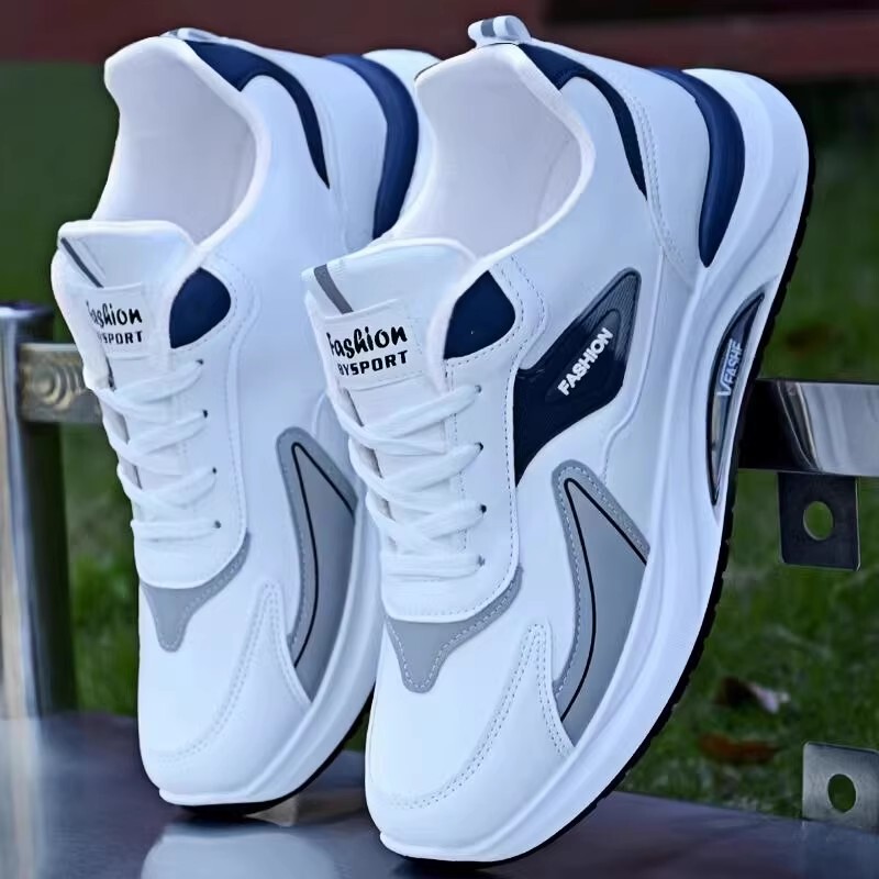 Qiao Zhou Hydrogen Realm Men's Shoes 2026 New Autumn Sports Casual Shoes Men's Leather Waterproof Versatile White Sneakers Trendy Shoes Qiao Zhou Hydrogen Realm Men's Shoes 2026 New Autumn Sports Casual Shoes Men's Leather Waterproof Versatile White Sneakers Trendy Shoes