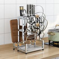 Yingyao stainless steel perforated cover frame Kitchen Shelf Kitchen Shelve Table Containing Shelf Free of perforated knife chopsticks