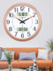 Living room clock home simple creative wall clock calendar temperature humidity clock atmospheric multi-functional electronic quartz clock