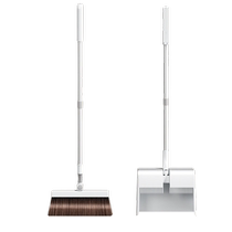 Baihan broom and dustpan set combination household soft-bristle broom sweeping the floor non-stick hair broom dustpan wiper artifact