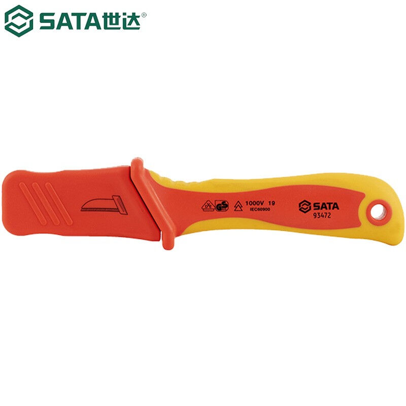 Shida (SATA) 93472VDE straight-edged insulated cable stripping knife-Taobao