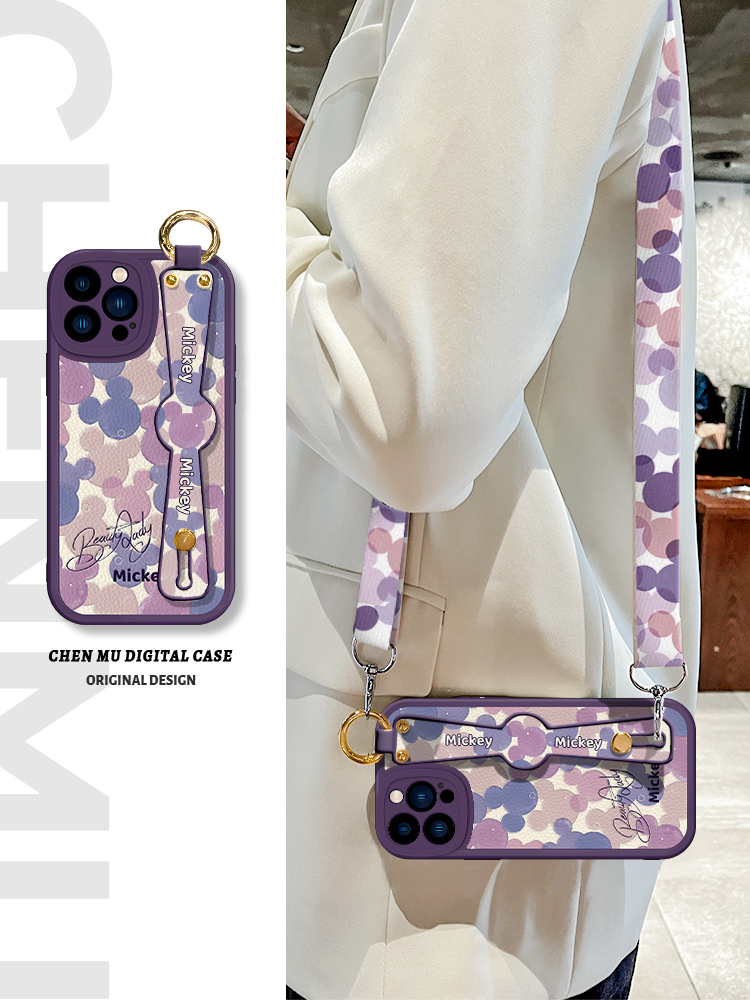 苹果17移动端壳长该样。彩色卡通背带设计太上头了