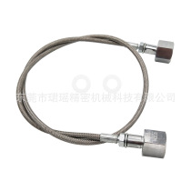 Cross-border welding gas cylinder CO2 large cylinder inflatable W21 8 to W21 8 steel braided pneumatic hose silver 4500psi