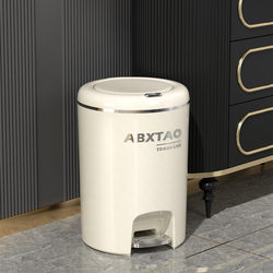 Pedal Trash Can Household 2025 New Large Size with Lid Deodorant Living Room Bedroom Kitchen Bathroom Accessible Luxury High-End