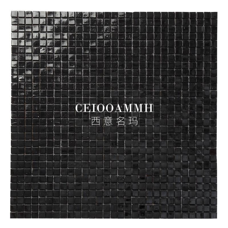 Nordic All-Over Black Glass Mosaic Tiles for Bathroom, Toilet, Kitchen, Dining Room Background Wall, Three-Dimensional Wall Tiles Nordic All-Over Black Glass Mosaic Tiles for Bathroom, Toilet, Kitchen, Dining Room Background Wall, Three-Dimensional Wall Tiles