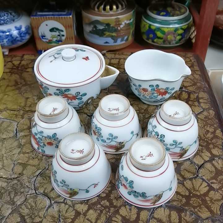 煎茶道具 碗 6客 竹泉／造 煎茶道具 碗 6客 竹泉／造